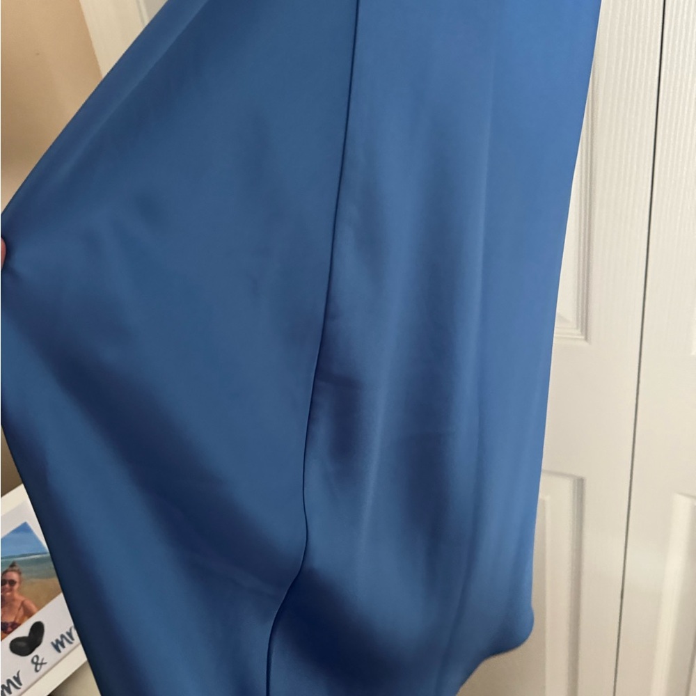 House of Harlow 1960 Satin Blue Dress - Picture 7 of 14
